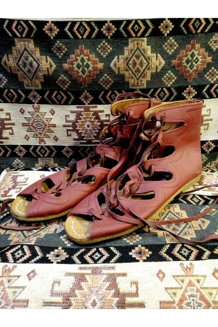 Gladyatör Yemeni Çarık Bordo