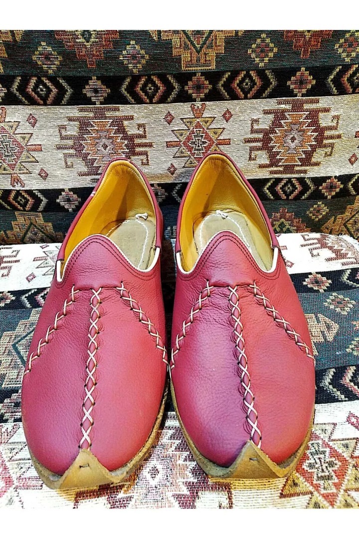 Örgülü Yemeni Bordo